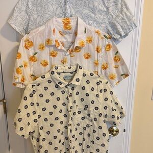 J. Crew Casual Button Down Shirts - Floral and Citrus Prints